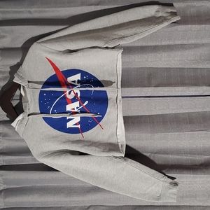 NASA crop top hoodie